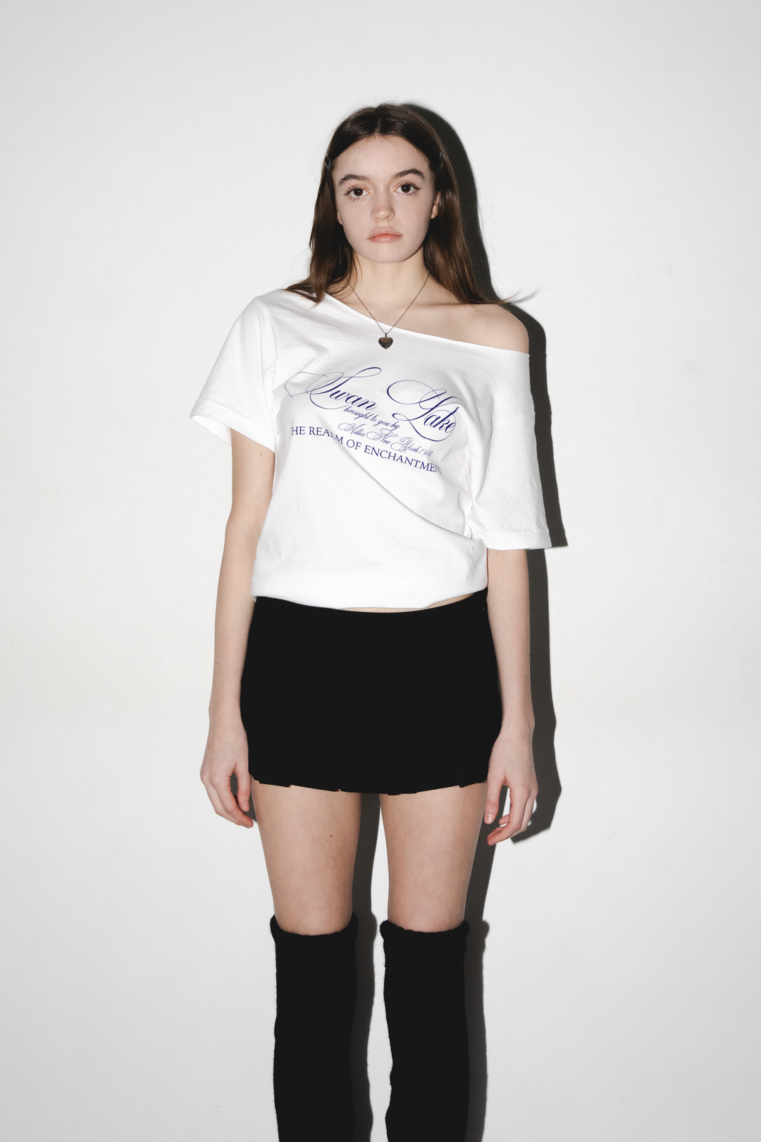 Swan Lake Off Shoulder T-Shirt
