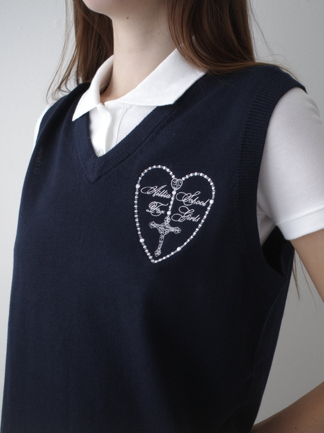 Uniform Sweater Vest Heart