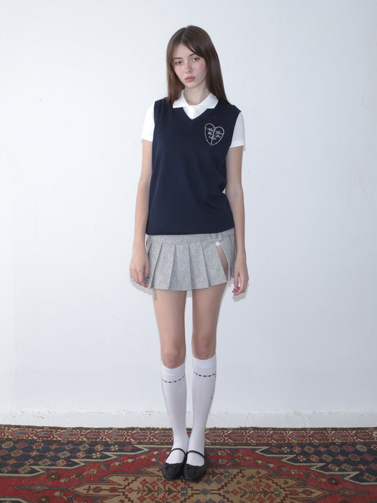 Uniform Sweater Vest Heart