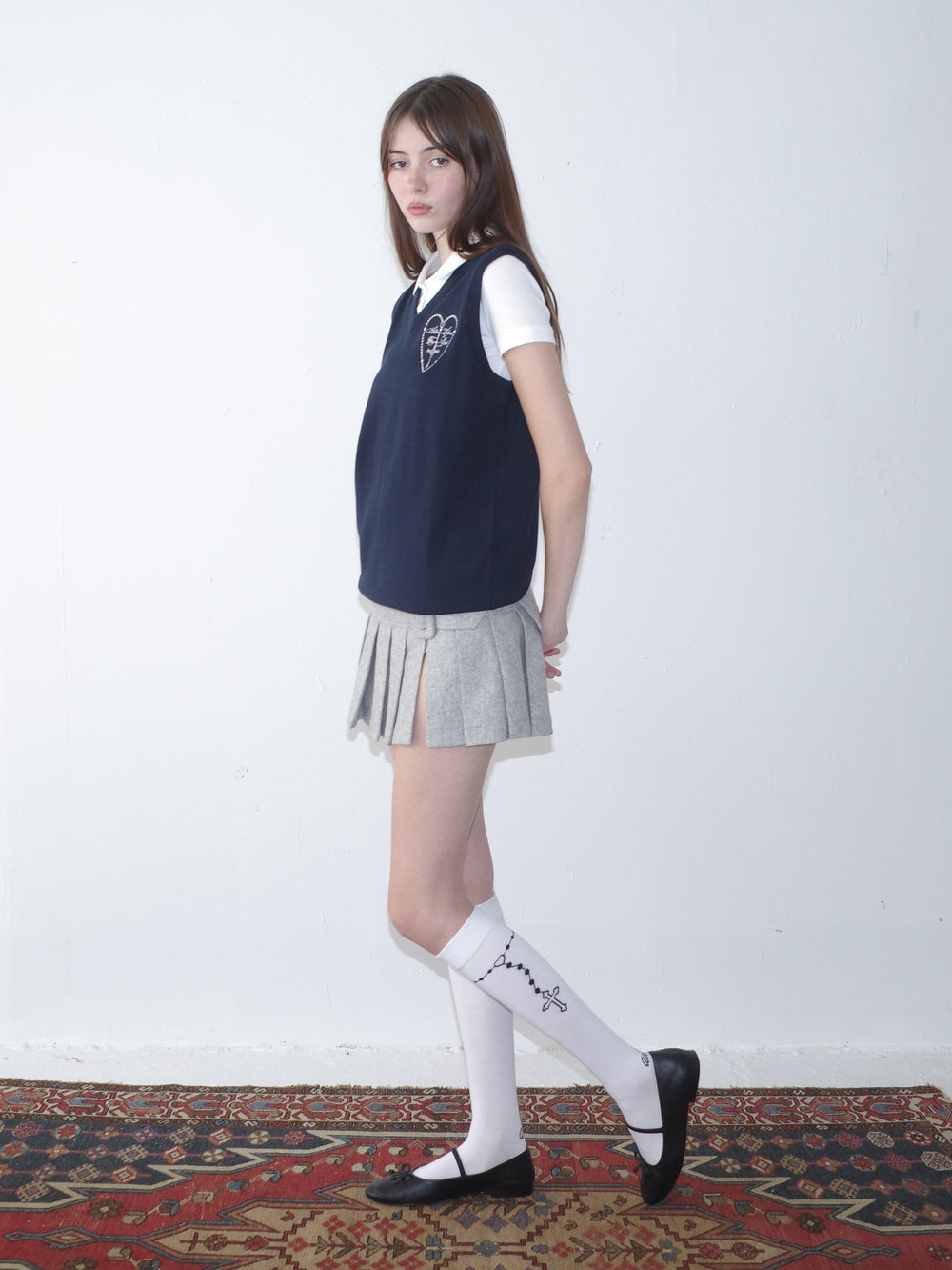 Uniform Sweater Vest Heart